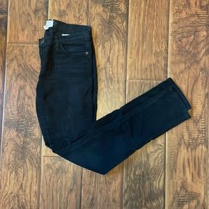Current elliot skinny charcoal gray corduroys